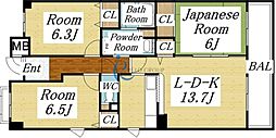 コレンテ 3LDKの間取図画像
