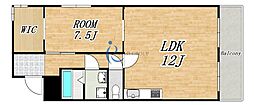 JTBマンション 1LDKの間取図画像