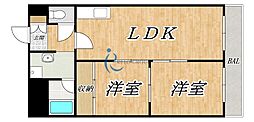 メゾン・ド・ショウ 2LDKの間取図画像