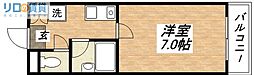 ノアーズアーク88 1Kの間取図画像