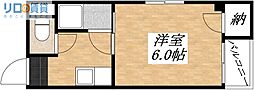 アリストクレティプラザナカノ 1Kの間取図画像