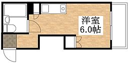 シティーハイツ千種 ワンルームの間取図画像