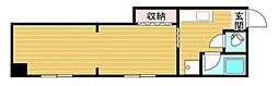 喜連マンション 2Kの間取図画像