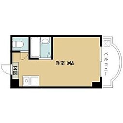 アンヘルム杭全 ワンルームの間取図画像