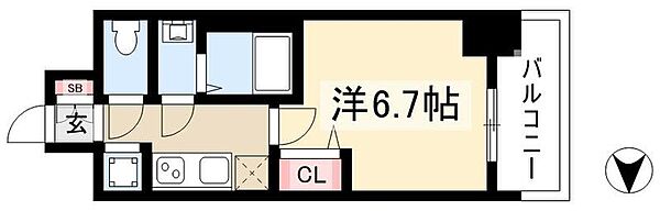 プレサンス新栄アーバンフロー ｜愛知県名古屋市中区新栄2丁目(賃貸マンション1R・3階・24.36㎡)の写真 その2