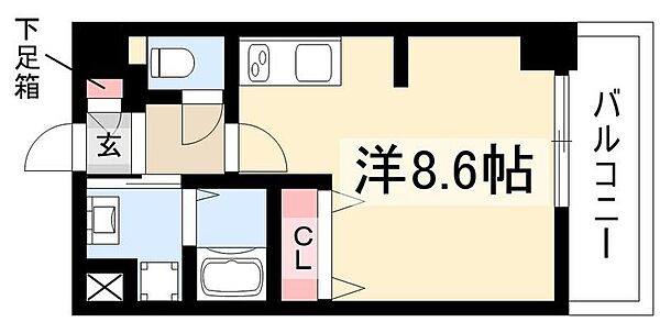 パルティール金山 ｜愛知県名古屋市中区正木4丁目(賃貸アパート1R・8階・24.05㎡)の写真 その2