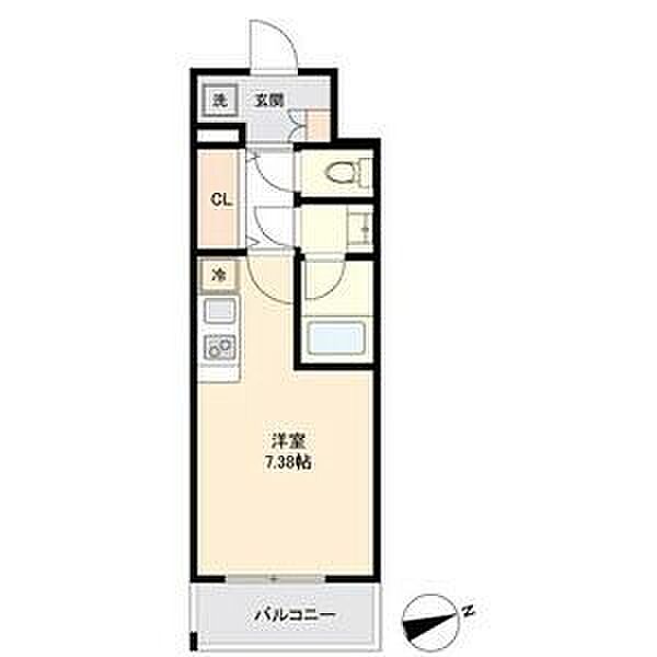 マリオン城西 ｜愛知県名古屋市西区城西1丁目(賃貸マンション1R・4階・24.90㎡)の写真 その2