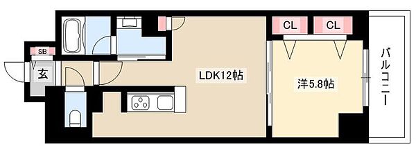 グランルクレ新栄イースト ｜愛知県名古屋市中区新栄2丁目(賃貸マンション1LDK・2階・43.16㎡)の写真 その2