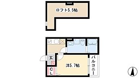 Pastoso　K  ｜ 愛知県名古屋市中村区北畑町3丁目54-1（賃貸アパート1K・1階・21.77㎡） その2