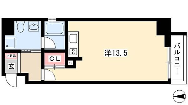 アーデン東別院 ｜愛知県名古屋市中区松原3丁目(賃貸マンション1R・2階・35.31㎡)の写真 その2