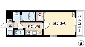 メゾンM&Y  ｜ 愛知県名古屋市中村区西米野町1丁目75-6（賃貸マンション1K・3階・25.83㎡） その2