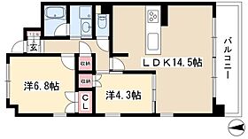 PLATZKAKUOUZAN  ｜ 愛知県名古屋市千種区山門町2丁目2-2（賃貸マンション2LDK・1階・59.98㎡） その2