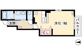 クラールF　II  ｜ 愛知県名古屋市中川区野田1丁目471-1（賃貸アパート1R・1階・32.90㎡） その2