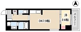 アレフガルド  ｜ 愛知県名古屋市西区栄生2丁目5-4（賃貸マンション1DK・3階・28.46㎡） その2