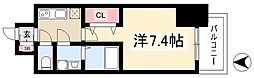 S-RESIDENCE堀田North 3階1Kの間取り