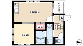 K&K  ｜ 愛知県名古屋市中村区長筬町1丁目63-2（賃貸アパート1LDK・3階・30.84㎡） その2