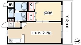 マーブルII  ｜ 愛知県名古屋市北区志賀町2丁目40-3（賃貸マンション1LDK・2階・40.08㎡） その2