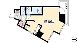 リエス東別院 ワンルームの間取図画像