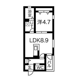 間取図画像 1LDK