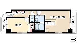 ParkHillsヴィラ太閤 1LDKの間取図画像