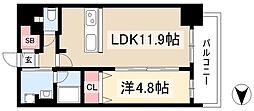 メイクス鶴舞2 1LDKの間取図画像