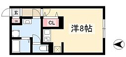 クレストタップ名古屋ウエスト ワンルームの間取図画像