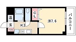 スターマンション 1Kの間取図画像