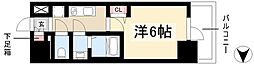 ディアレイシャス名古屋大須通 1Kの間取図画像