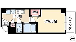 CRESTSTAGE名駅 1Kの間取図画像