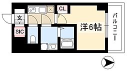名古屋市中区千代田4丁目マンション 1Kの間取図画像