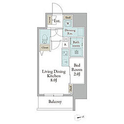 ストーリア名古屋城西 1LDKの間取図画像