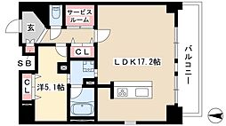 ポルタニグラ大須 1SLDKの間取図画像