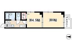 メゾンロイヤル 2Kの間取図画像