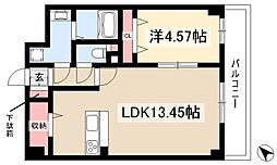 GRANDUKE徳川 1LDKの間取図画像