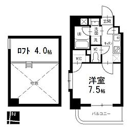 タウンライフ名駅 1Kの間取図画像