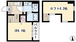 charmesaule 1Kの間取図画像