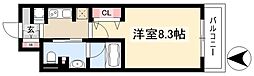 パークアクシス名古屋山王 1Kの間取図画像