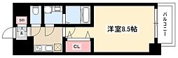 エスリード名城公園 1Kの間取図画像