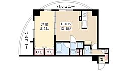 さくらHillsRiverSideEAST 1LDKの間取図画像
