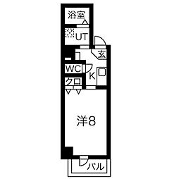 サン・錦本町ビル 1Kの間取図画像