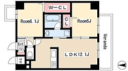 エスペランサ泉 2LDKの間取図画像