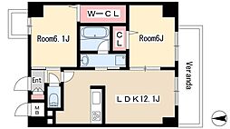 エスペランサ泉 2LDKの間取図画像
