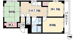 メゾンデフローラ 3DKの間取図画像