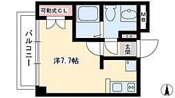 ライブコート丸の内 ワンルームの間取図画像