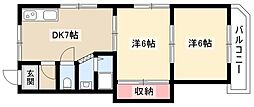 Meison135 2DKの間取図画像