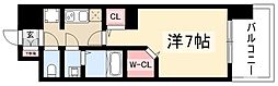 パルティール黒川本通り 1Kの間取図画像