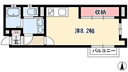 Wcube ワンルームの間取図画像