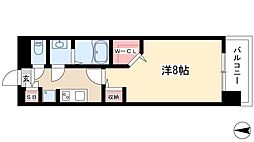 パルティール千種アネックス 1Kの間取図画像