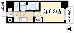 名古屋市中村区亀島2丁目マンション 1Kの間取図画像