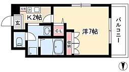 マ・メゾン・プルミエ 1Kの間取図画像